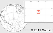Political Location Map of Bouvet Island, blank outside