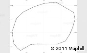 Blank Simple Map of Bouvet Island, cropped outside
