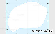 Classic Style Simple Map of Bouvet Island, single color outside