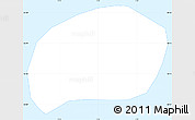 Silver Style Simple Map of Bouvet Island, single color outside