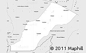 Silver Style Simple Map of Feijo