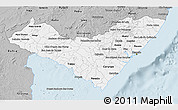 Gray 3D Map of Alagoas