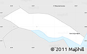 Silver Style Simple Map of Barra D S Miguel