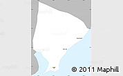 Gray Simple Map of Maceio, single color outside