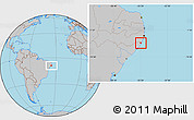Gray Location Map of Maragogi