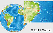 Physical Location Map of Maragogi