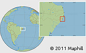Savanna Style Location Map of Maragogi