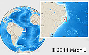 Shaded Relief Location Map of Maragogi
