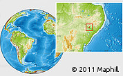 Physical Location Map of Olho d'Agua do C