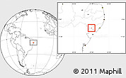 Blank Location Map of Palestina