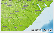 Physical 3D Map of S Miguel D Campo