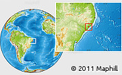 Physical Location Map of S Miguel D Campo