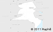 Silver Style Simple Map of S Miguel D Campo