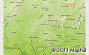 Physical Map of Santana do Ipane