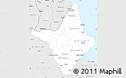 Silver Style Simple Map of Amapa