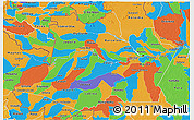 Political 3D Map of Amazonas