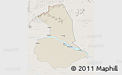Shaded Relief 3D Map of Barcelos, lighten