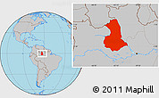 Gray Location Map of Barcelos