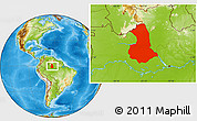 Physical Location Map of Barcelos