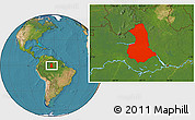 Satellite Location Map of Barcelos