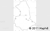Blank Simple Map of Barcelos, cropped outside