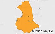 Political Simple Map of Barcelos, cropped outside