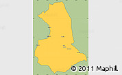 Savanna Style Simple Map of Barcelos, cropped outside
