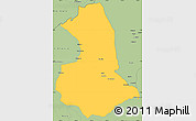 Savanna Style Simple Map of Barcelos