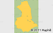 Savanna Style Simple Map of Barcelos, single color outside