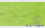 Physical 3D Map of Boca Do Acre