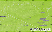 Physical Map of Boca Do Acre