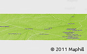 Physical Panoramic Map of Boca Do Acre