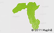 Physical 3D Map of Borba, cropped outside