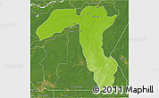 Physical 3D Map of Borba, satellite outside