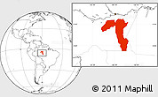 Blank Location Map of Borba