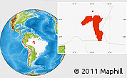 Physical Location Map of Borba, highlighted country