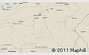 Shaded Relief Panoramic Map of Borba