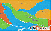 Political 3D Map of Codajas