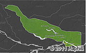 Satellite 3D Map of Codajas, darken, desaturated