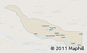 Shaded Relief 3D Map of Codajas, lighten