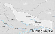 Silver Style 3D Map of Codajas