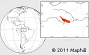Blank Location Map of Codajas