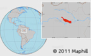Gray Location Map of Codajas