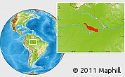 Physical Location Map of Codajas