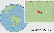 Savanna Style Location Map of Codajas