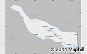 Gray Map of Codajas, single color outside