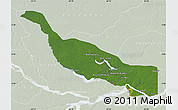 Satellite Map of Codajas, lighten
