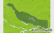 Satellite Map of Codajas, physical outside