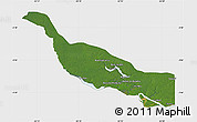 Satellite Map of Codajas, single color outside