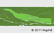 Political Panoramic Map of Codajas, satellite outside